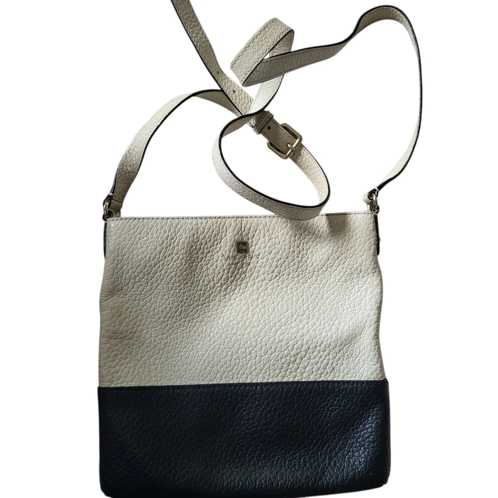 kate spade Two-Tone Cream and Black Crossbody Bag